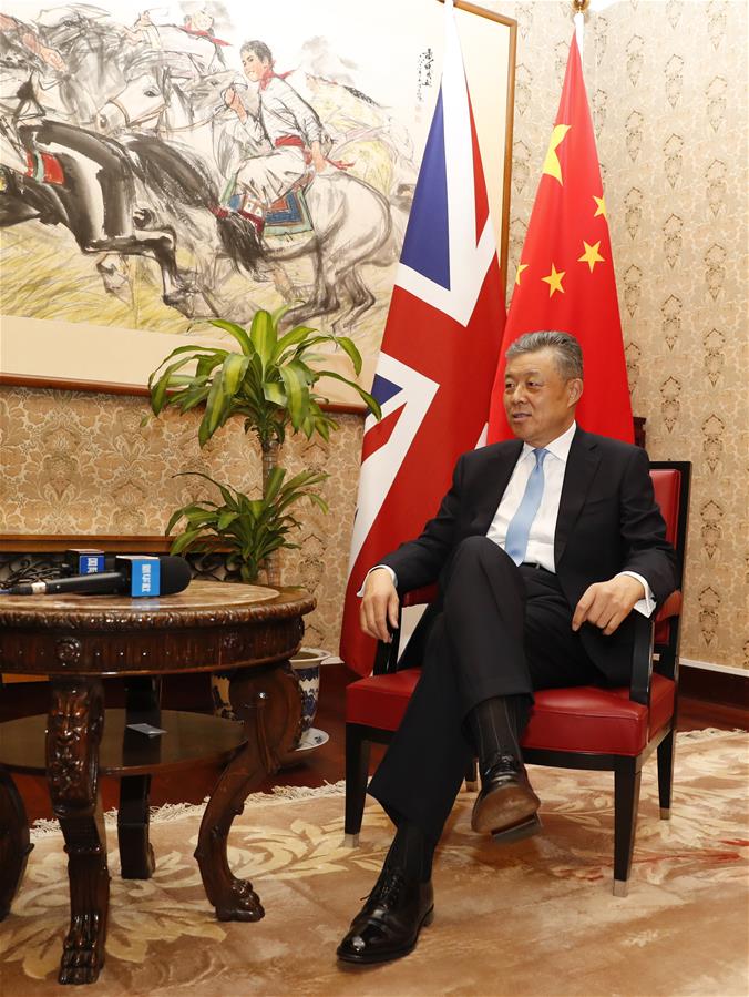 BRITAIN-LONDON-CHINA-AMBASSADOR-INTERVIEW