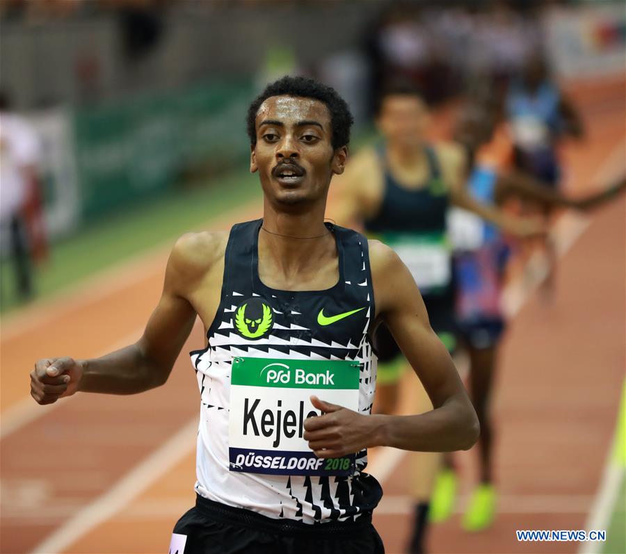 (SP)GERMANY-DUSSELDORF-IAAF WORLD INDOOR TOUR-MEN'S 3000M