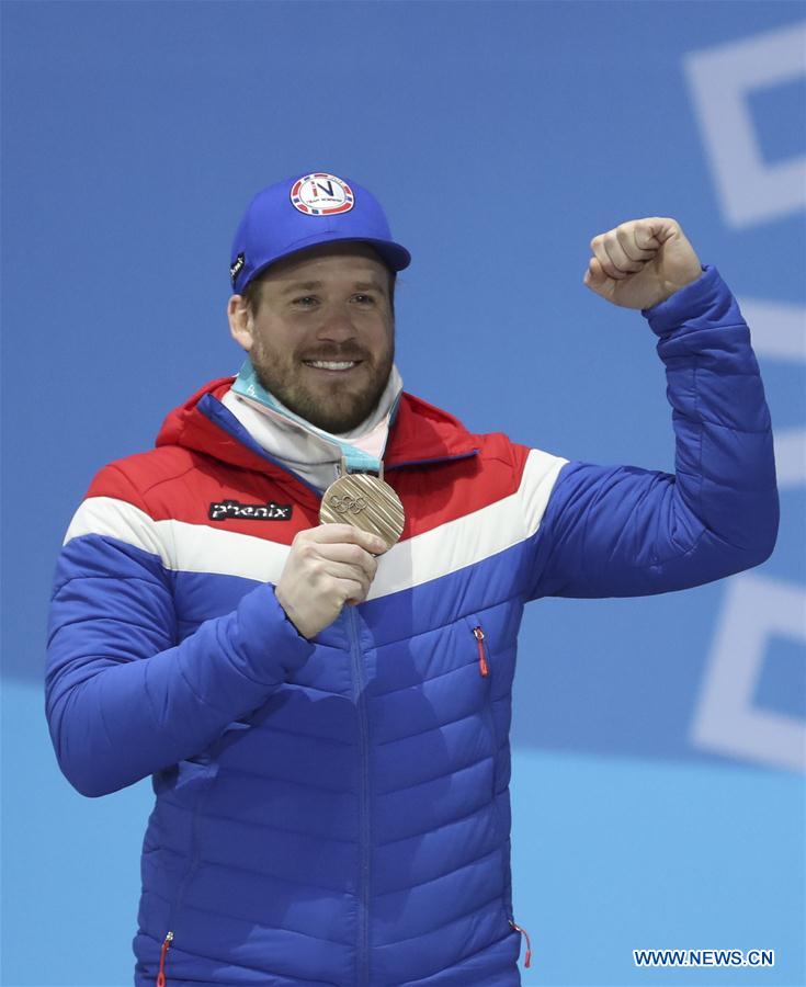 (SP)OLY-SOUTH KOREA-PYEONGCHANG-MEN'S SUPER-G-MEDAL CEREMONY