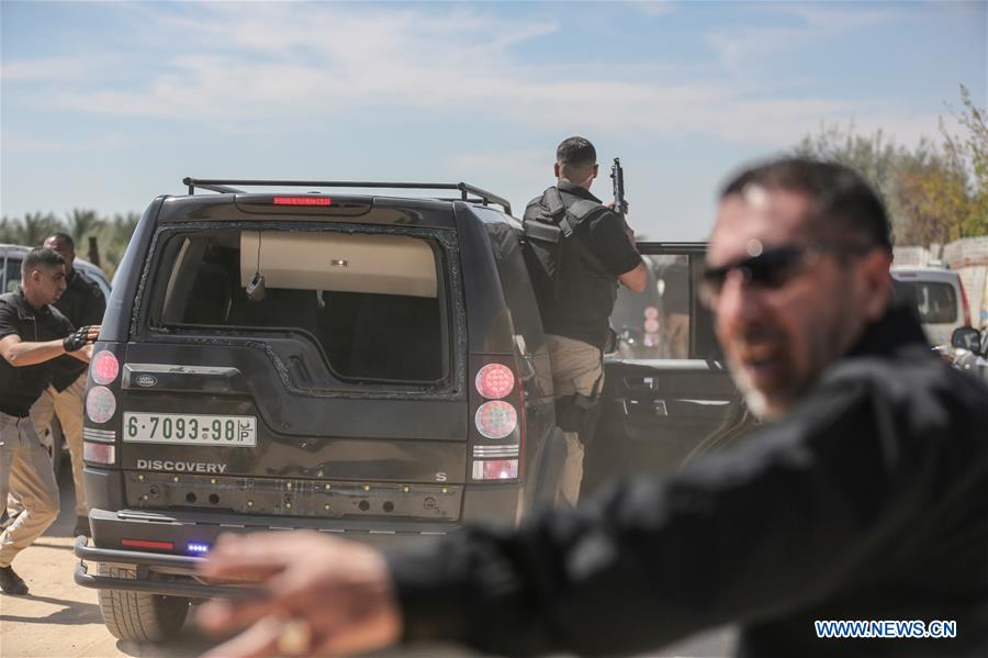 MIDEAST-GAZA-HAMDALLAH-CONVOY-ATTACK