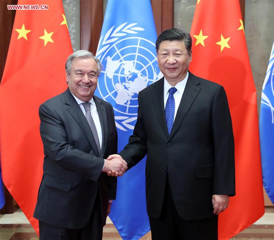 CHINA-BEIJING-XI JINPING-UN-ANTONIO GUTERRES-MEET (CN)