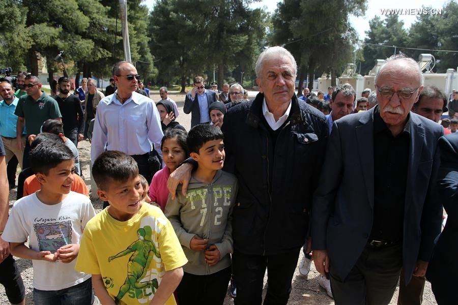 GREECE-RITSONA-REFUGEE CAMP-EU-SUPPORT