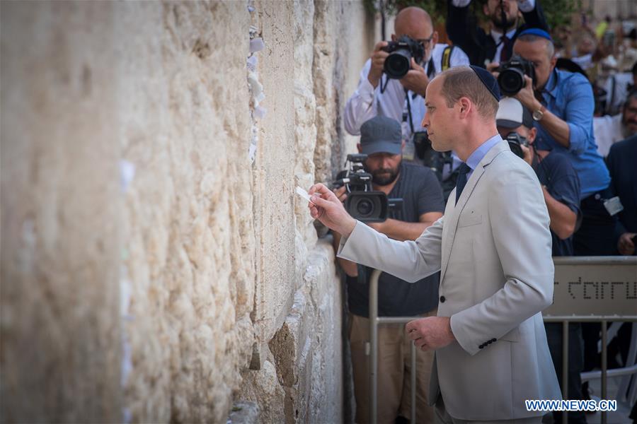 MIDEAST-JERUSALEM-UK-PRINCE WILLIAM-VISIT