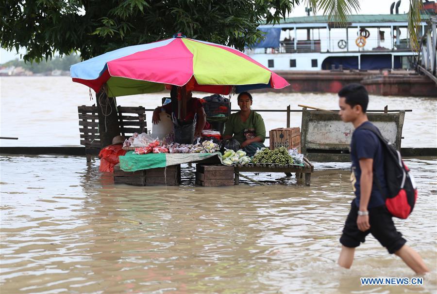 MYANMAR-YANGON-HIGH TIDE-FLOOD