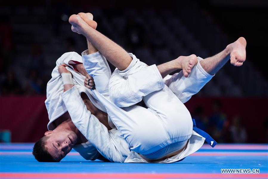 (SP)INDONESIA-JAKARTA-ASIAN GAMES-JU-JITSU-77KG