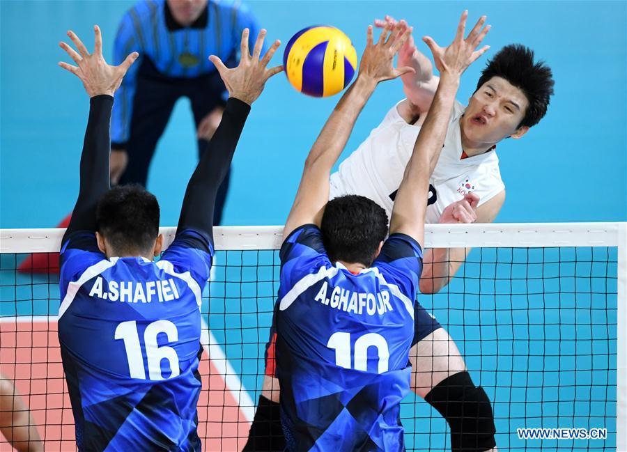 (SP)INDONESIA-JAKARTA-ASIAN GAMES-MEN'S VOLLEYBALL FINAL-IRAN VS SOUTH KOREA