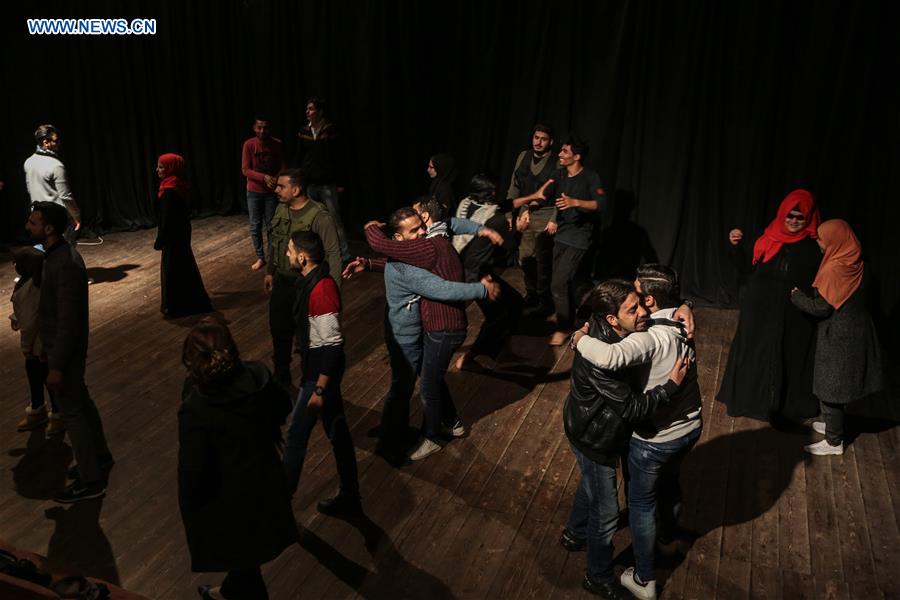 MIDEAST-GAZA-ACTING-ACADEMY