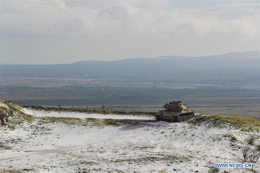 MIDEAST-GOLAN HEIGHTS-SNOW