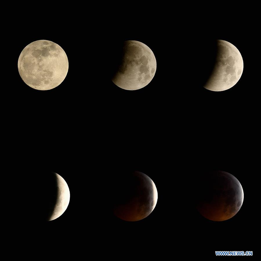 SPAIN-MADRID-MOON-ECLIPSE