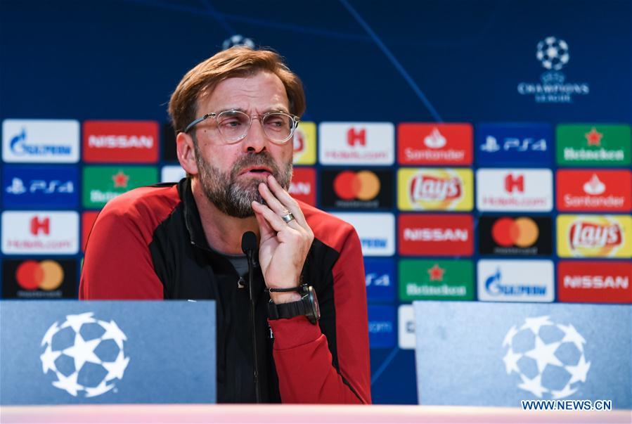 (SP)GERMANY-MUNICH-SOCCER-UEFA CHAMPIONS LEAGUE-BAYERN MUNICH VS LIVERPOOL-PRESS CONFERENCE