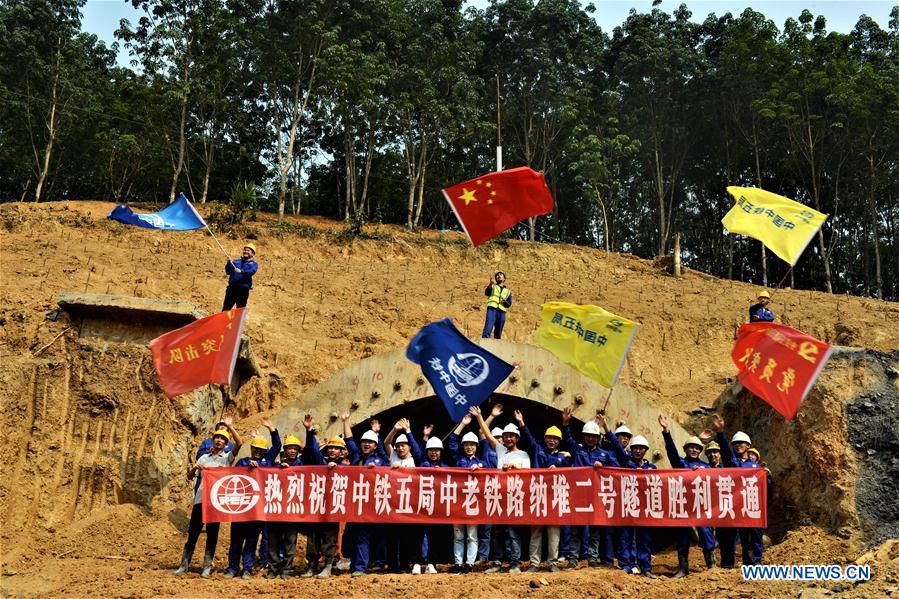 LAOS-OUDOMXAY-CHINA-LAOS RAILWAY-TUNNEL CONSTRUCTION