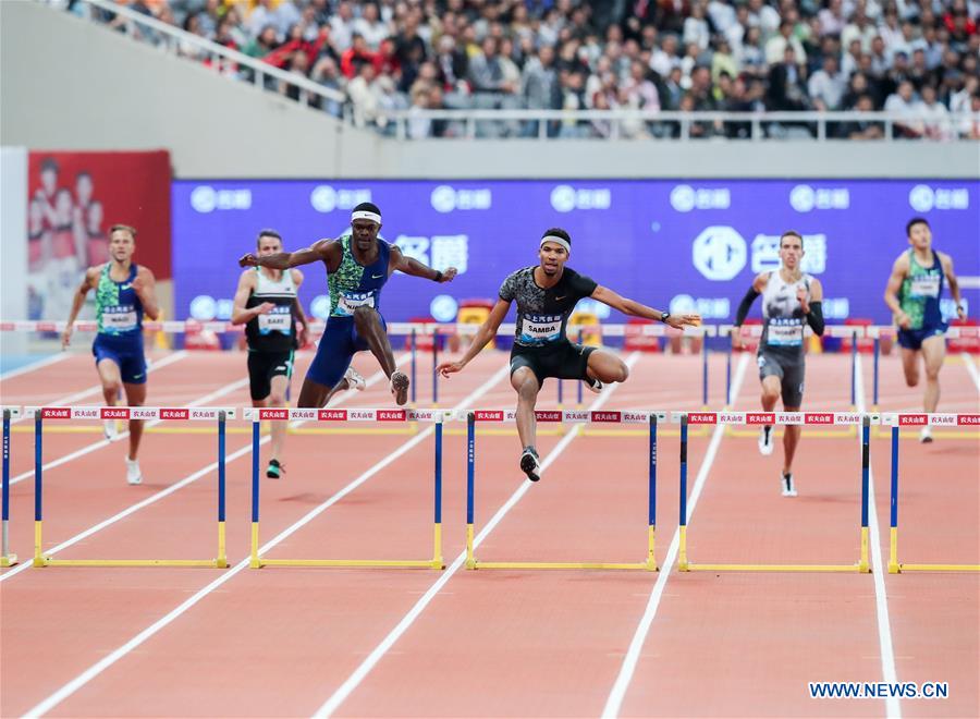 (SP)CHINA-SHANGHAI-ATHLETICS-IAAF-DIAMOND LEAGUE-MEN'S 400M HURDLES (CN)