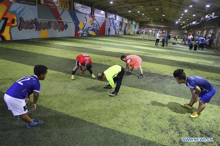 (SP)EGYPT-ALEXANDRIA-FOOTBALL TEAM-PEOPLE SUFFERING FROM DWARFISM