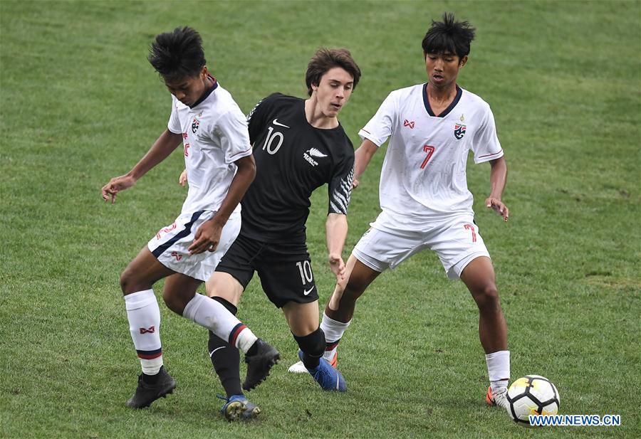 (SP)CHINA-CHENGDU-FOOTBALL-PANDA CUP INTERNATIONAL YOUTH TOURNAMENT-NZL U18 VS THA U18 (CN)