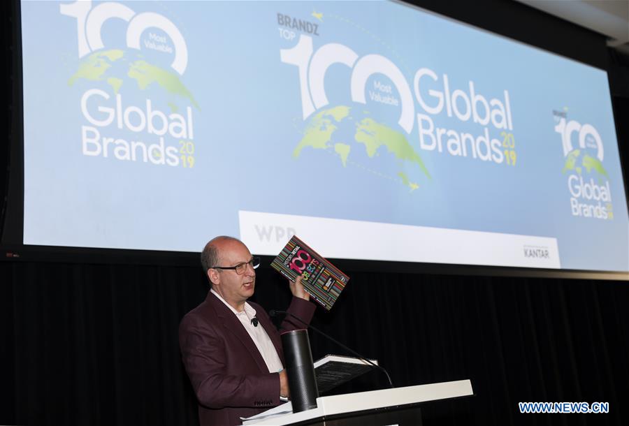 U.S.-NEW YORK-BRANDZ TOP 100 MOST VALUABLE GLOBAL BRANDS 2019-LAUNCH