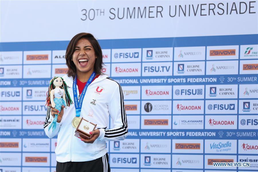 (SP)ITALY-NAPLES-SUMMER UNIVERSIADE-DIVING-WOMEN'S 10M PLATFORM-MEDAL CEREMONY