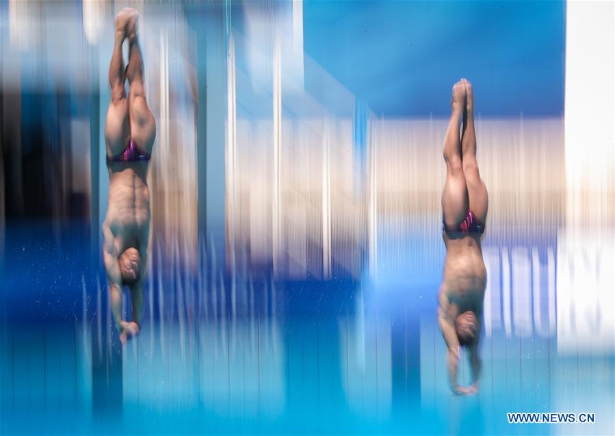 (SP)ITALY-NAPLES-SUMMER UNIVERSIADE-DIVIING-MEN'S SYNCHRONISED 3M SPRINGBOARD-FINAL