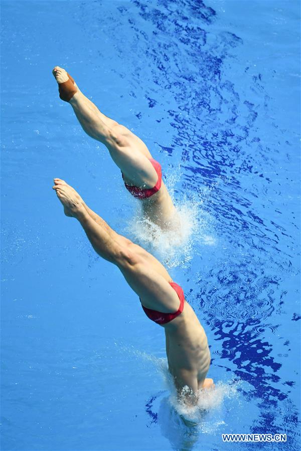 (SP)SOUTH KOREA-GWANGJU-FINA WORLD CHAMPIONSHIPS-DIVING-MEN'S 3M SPRINGBOARD SYNCHRONISED