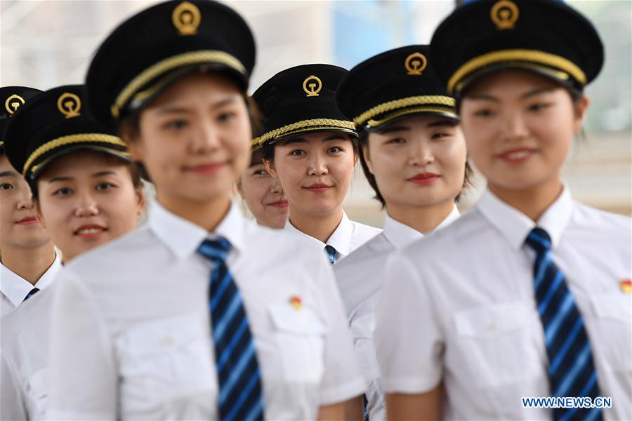 CHINA-SHAANXI-FEMALE BULLET TRAIN DRIVERS (CN)