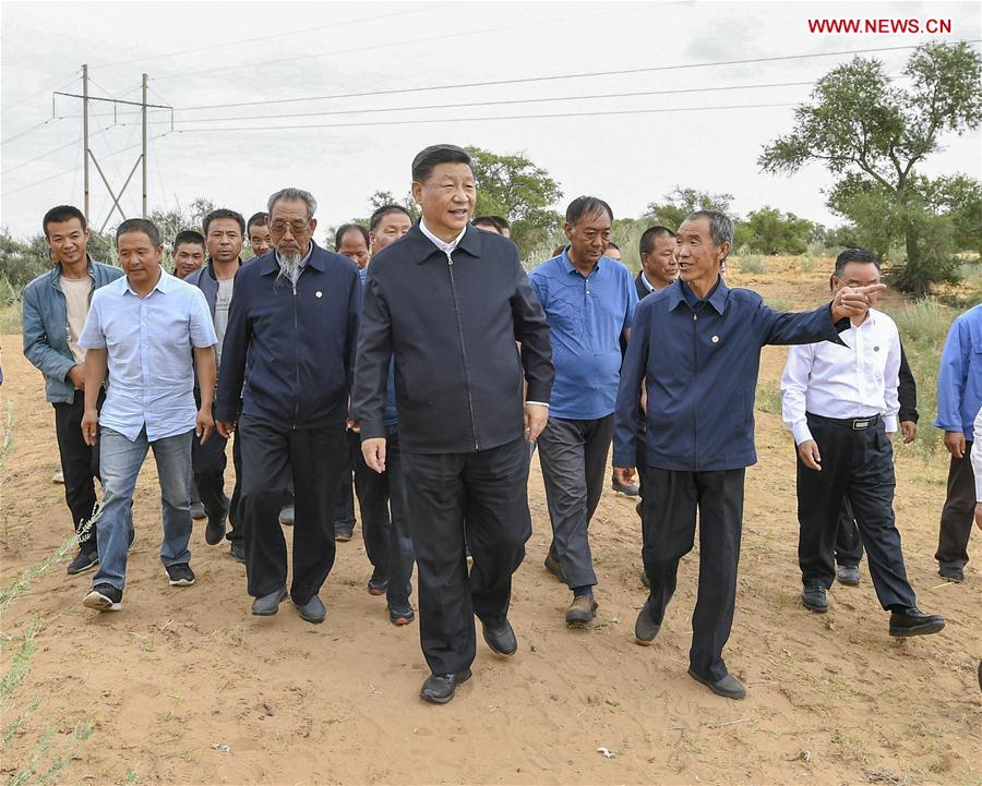 CHINA-GANSU-XI JINPING-INSPECTION (CN)