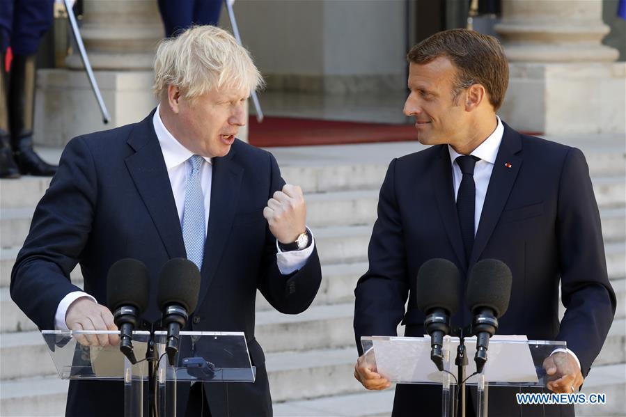 FRANCE-PARIS-BRITISH PM-BORIS JOHNSON-VISIT