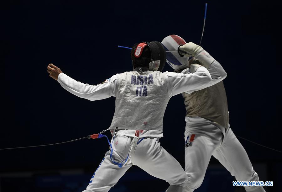 (SP)CHINA-WUHAN-7TH MILITARY WORLD GAMES-FENCING