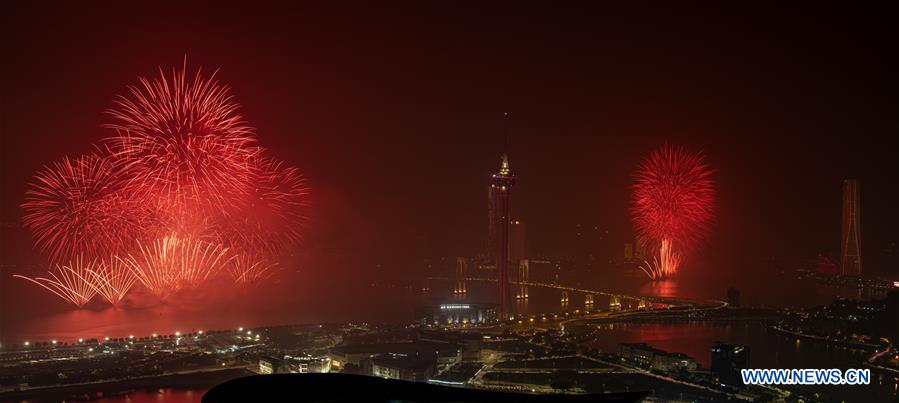 CHINA-MACAO-20TH ANNIVERSARY-RETURN TO MOTHERLAND-FIREWORKS (CN)