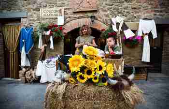 Festival of the Barbarians held in Castel Rigone, Italy