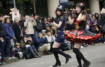 People participate in annual Halloween Parade in Vancouver