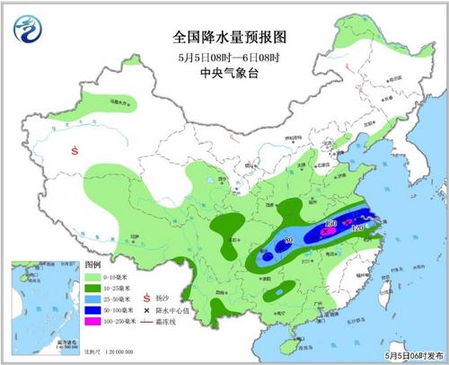 氣象臺(tái)發(fā)布暴雨藍(lán)色預(yù)警：長江中下游地區(qū)暴雨襲城