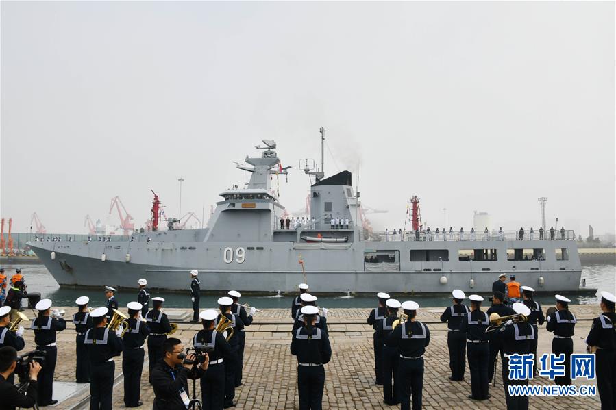 （人民海軍70年）（2）來(lái)華參加多國(guó)海軍活動(dòng)的外國(guó)軍艦抵達(dá)青島