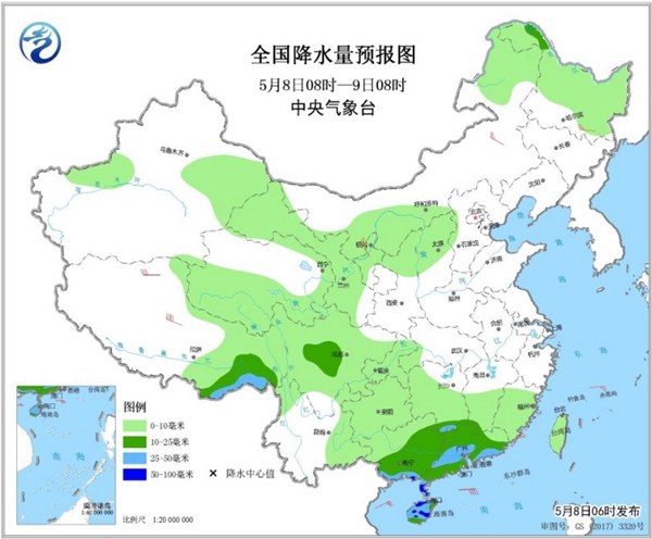 冷空氣要撤啦！今日全國降水整體弱 華南仍有強(qiáng)對流