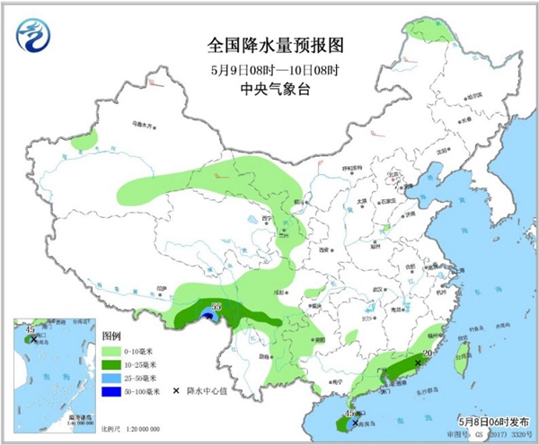 冷空氣要撤啦！今日全國降水整體弱 華南仍有強(qiáng)對流