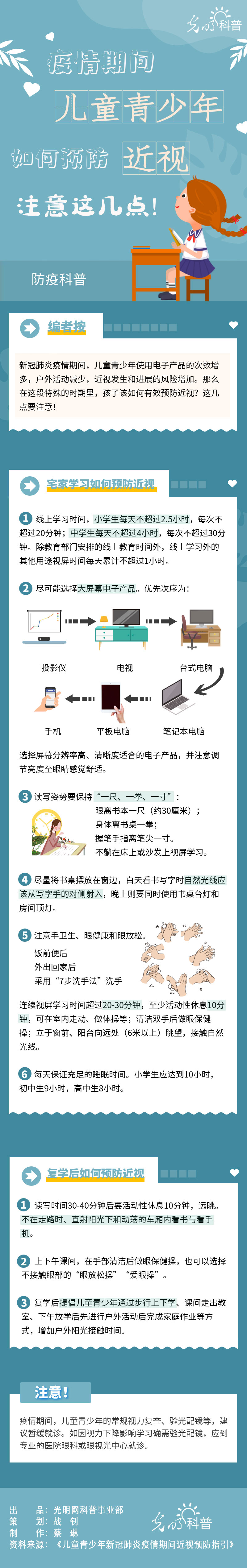 【防疫科普】疫情期間兒童青少年如何預(yù)防近視？注意這幾點(diǎn)！