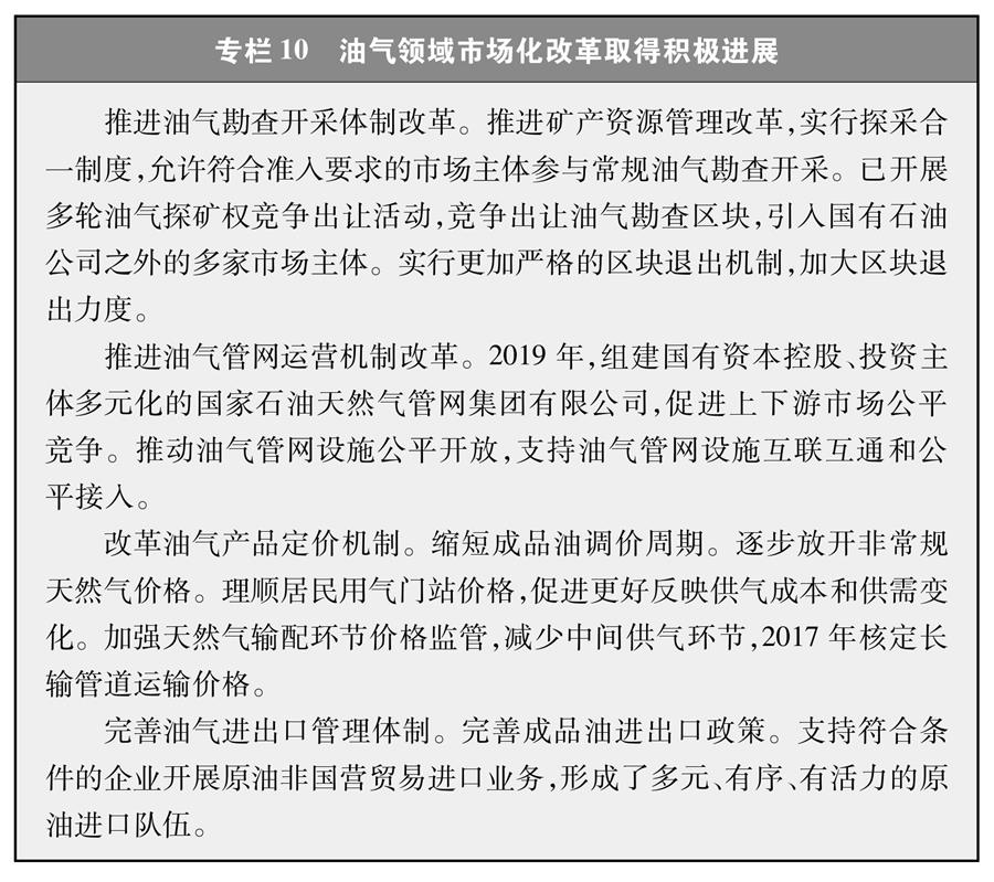 （圖表）［受權(quán)發(fā)布］《新時(shí)代的中國能源發(fā)展》白皮書（專欄10）