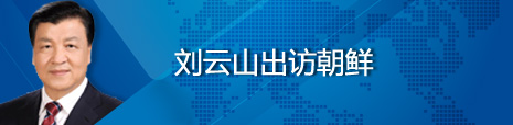 劉云山出訪朝鮮